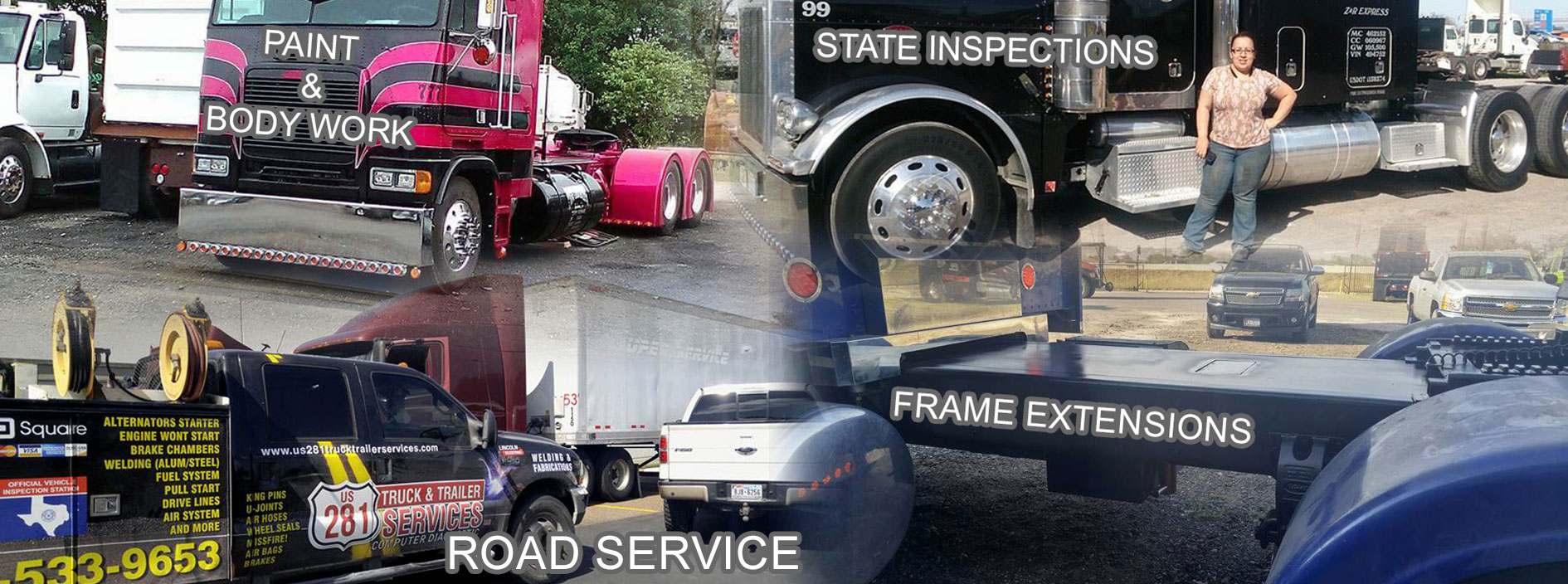List of services offered by US 281 Truck And Trailer Services LLC