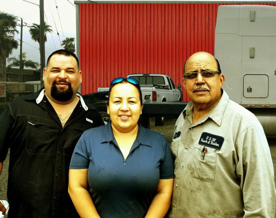 Mario Gabby and Jorge at the US 281 Truck And Trailer Workshop Edinburg