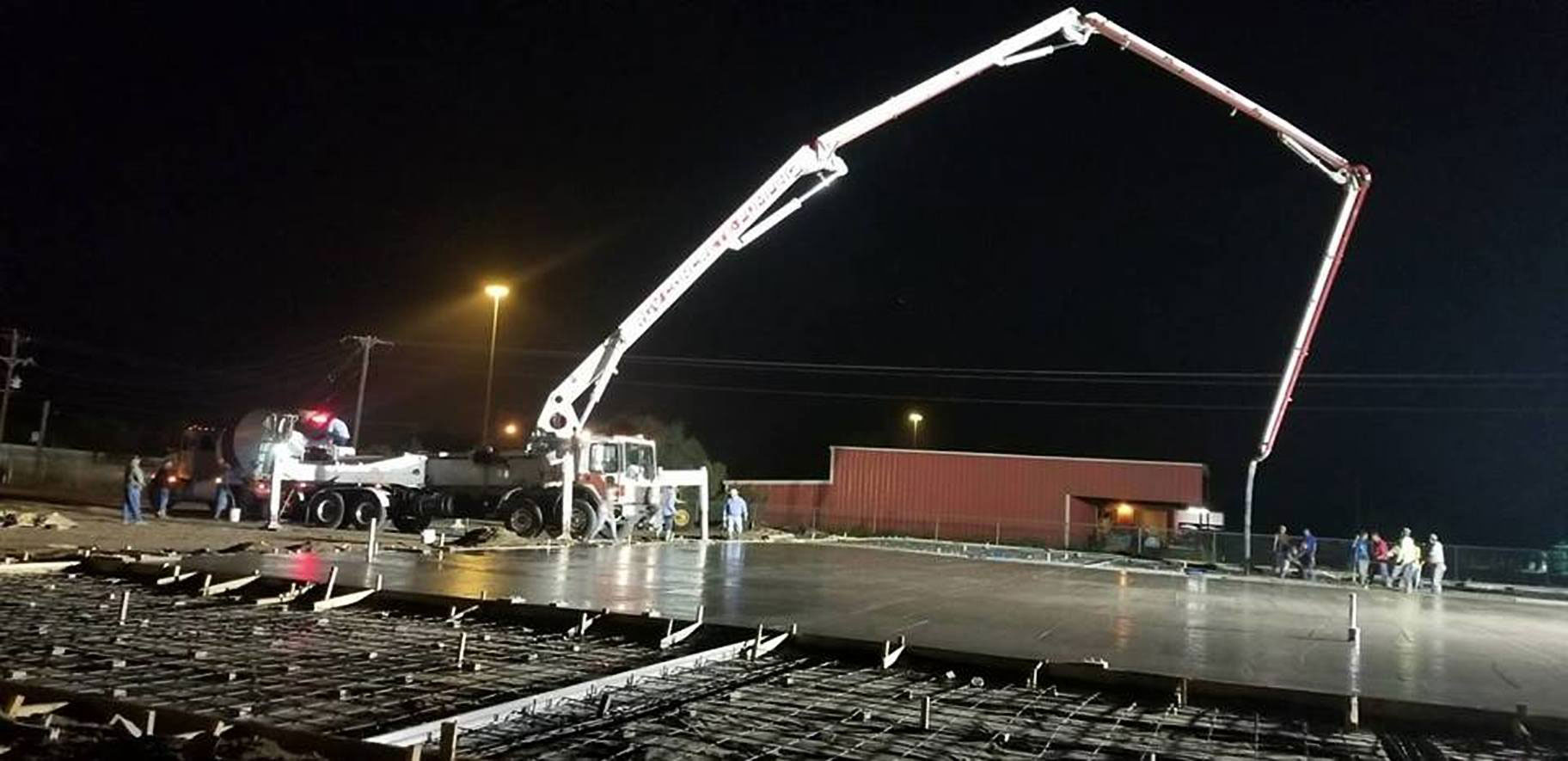 Night time construction work at the new US 281 Truck And Trailer Services LLC