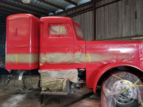 Vintage look for truck in Edinburg through paint and body work by US 281 Truck And Trailer Services LLC